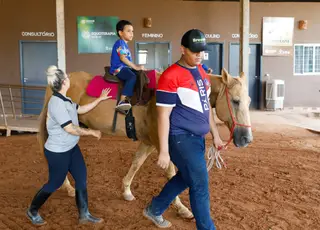 Na 11ª Semana do Cavalo um estande vai divulgar programa de equoterapia da Seduc 